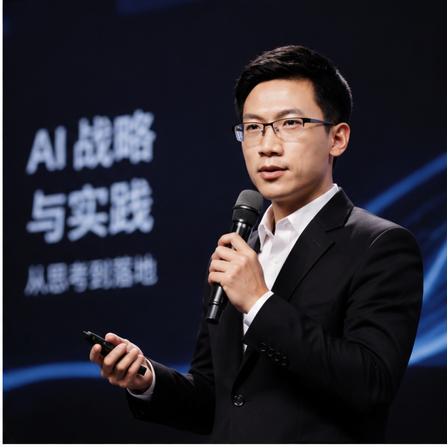 陈菜根商务演讲形象照
